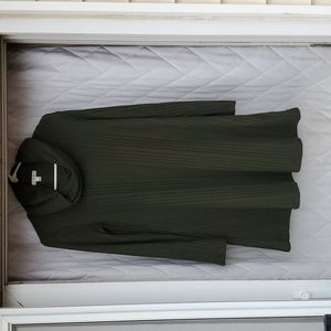 Cowl neck forest green tunic